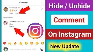 How to Hide / Unhide Comments On Instagram। Hide Or Unhide Comments On Instagram