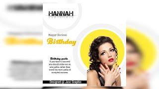 Pixellab Tutorial - How to Design Advanced Birthday FLyer in Pixellab | step by step