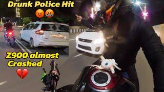 Z900 Almost Crashed| Drunk Police Hit’s Biker’s | Road Rage | Police Vs biker’s |