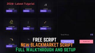 New BLACKMARKET Script 2023 | Free Illegal Script Installation | FiveM Server | 2024