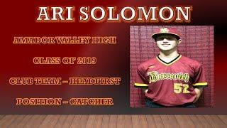 ARI SOLOMON BASEBALL RECRUIT HITTING ( BERCOVICH 24  ATHAN )