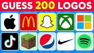 Guess the Logo in 3 Seconds | 200 Famous Logos  Logo Quiz 2024