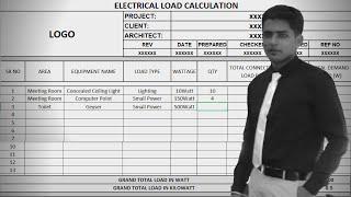 Ep-2 How to calculate Electrical load | Electrical Load Estimation | Load Calculation Sheet