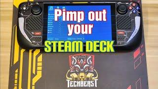 Installing Vinyl Wrap Protective Skin on Steam Deck from TechBeast!