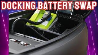 Cara Ganti Baterai Motor Listrik Gesits di Docking Battery Swap