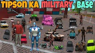 Tipson ka new military base in vice town | rope hero vice town | black spider 2.0