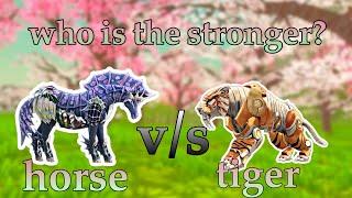 wildcraft || Tiger vs horse lvl 200, who is the stronger?