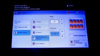 how to set 8 copies of id card in one page xerox 5855 photocopier machine
