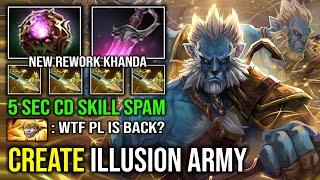 NEW IMBA KHANDA Create Unlimited Illusion Army 5 Sec CD Skill Spam OC Phantom Lancer Dota 2