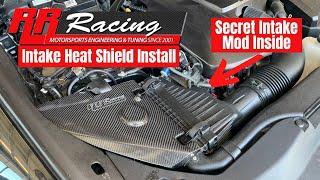 RR-Racing Intake Heat Shield Install In Lexus RCF Track Edition & Secret Open Intake Mod