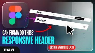 Can You Make a RESPONSIVE HEADER in Figma? – Design a Website ep.31 – #free #ux #ui #course