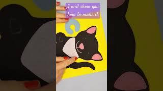 DIY Felt Black Cat - ABC Quiet Book Project #quietbook #diy #feltcraft #sewing #tutorial #cat