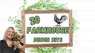 20 FARMHOUSE DECOR DIYS