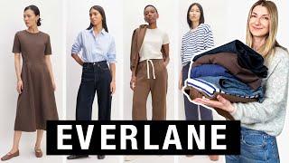 EVERLANE Haul Elevated Basics - Everlane The Baggy Jean (wide leg denim) - Sezane Fans Approved