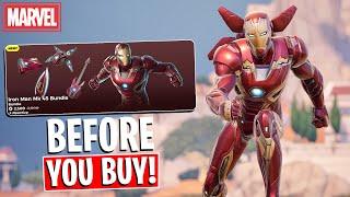 IRON MAN MK 45 BUNDLE | Gameplay + Combos! Before You Buy (Fortnite x Marvel)