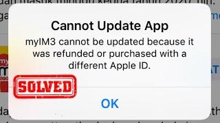 Cannot Update App because it was refunded or Purchased with a different Apple ID | iOS 15 | 2021