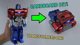 Orion Pax Becomes Optimus Prime Cardboard Diy - Transformers One