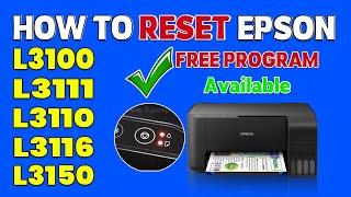 HOW TO RESET EPSON L3110 L3150/Epson L3110 L3150 red light blinking.