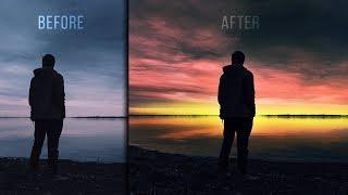 Photoshop Tutorial: Turn Simple Sky to Dramatic !!