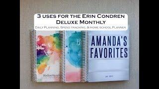 3 WAYS to use the Erin Condren DELUXE MONTHLY Planner!