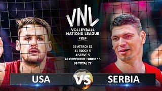 USA vs Serbia | Men's VNL 2024