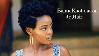 How to: Bantu Knot out on 4c Natural Tapered Hair