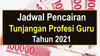 Jadwal pencairan tunjangan profesi guru tahun 2021