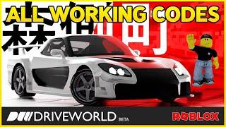 *2 NEW CODES* ALL WORKING CODES for DRIVE WORLD  Codes for Drive World Roblox  2023