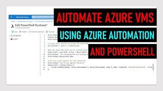 Azure Automation for Azure VMs with PowerShell