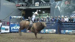 WRECK: Taylor Toves gets slammed by Little Waspy (PBR)