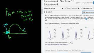 Finding a Percentile with StatCrunch and the Standard Normal Distribution Bone Density Example