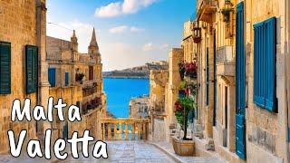 Malta Valletta Walking Tour 4K