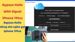 Bypass Hello With Signal | iPhone 5S - X Bypass iCloud Hello dùng Sim nghe gọi iPhone 5S- iPhone X