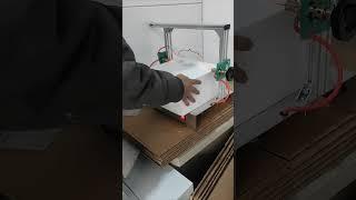 Big,wide and deep packaging foam making by small hot wire thermocol cutter