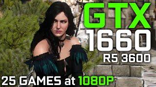 GTX 1660 + RYZEN 5 3600 TEST IN 25 GAMES