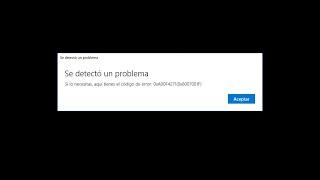 SOLUCIONAR PROBLEMA CÁMARA CÓDIGO DE ERROR 0XA00F4271(0X8007001F)