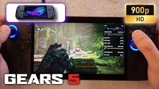 ASUS ROG Ally X | Gears 5 | 900p | AFMF 2 - High settings