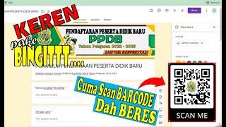 Cara Membuat Formulir PPDB Online Jadi Barcode