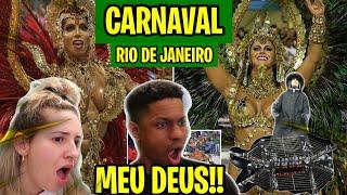 GRINGA REAGE E SE IMPRESSIONA “Rio Carnival 2019 - Floats & Dancers | The Samba Schools Parade” 