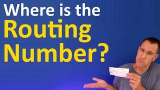 Where is the Bank Routing Number on a Check? And where is the checking account number?