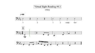 Virtual Sight Reading Level 4.1 (Tuba)