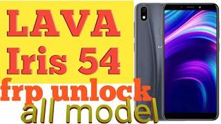 lava Iris 54 frp unlock