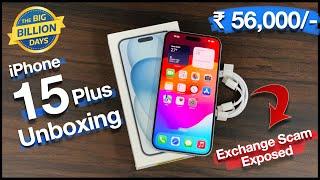 iPhone 15 Plus in 56k UNBOXING Flipkart BBD Sale Purchase #iphone15plus #bbdsale