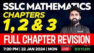 SSLC Maths | Chapters 1, 2 & 3 - Full Chapter Revision | Xylem SSLC