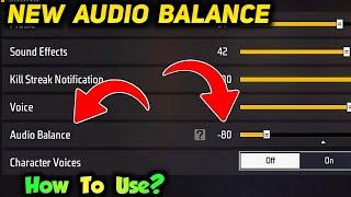 Free Fire Audio Balance How To Use? - Audio Balance in Free Fire | Audio Balance Setting.