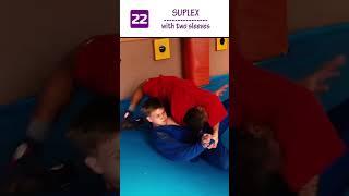 Suplex with two sleeves (#suplex). Top 30 Sambo Takedowns. Sambo academy #Shorts #sambo #judo #bjj