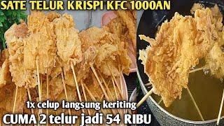 2 TELUR JADI 54RIBU, SEUMUR HIDUP BARU NYOBA ENAK BANGET SATE TELUR KRISPI