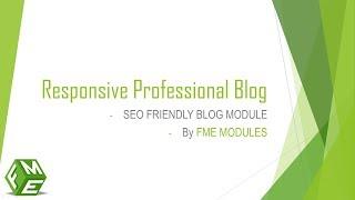 Responsive Professional Blog - SEO Friendly Blog Prestashop Module