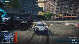 NFS Most Wanted 2012 BMW M3 GTR Police Chase Heat Level 6 Pursuit