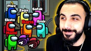 HERKESİN İÇİNDE DOUBLE KILL ALDIK!! AMONG US SES + SHERİFF MODU!! | Barış Can